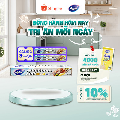 Combo 3 Hộp Giấy Bạc Màng Nhôm MyJae Để Bảo Quản, Nướng Thức Ăn  30cm x 14m