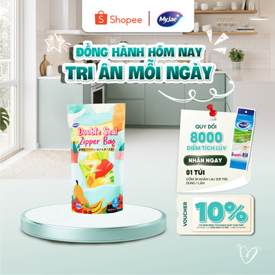 Túi Zip Đựng Thực Phẩm MyJae size S (20 cái)