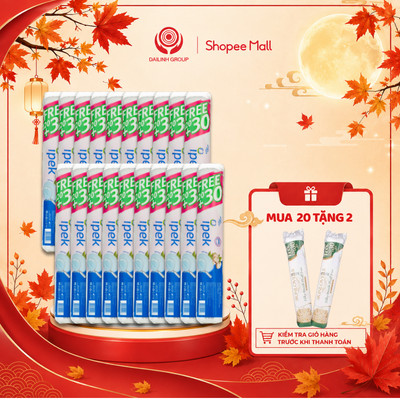 [Tặng 2 gói bông Skinlovers] Combo 20 gói bông tẩy trang Ipek Thổ Nhĩ Kỳ 150 miếng (20 gói * 150 miếng)