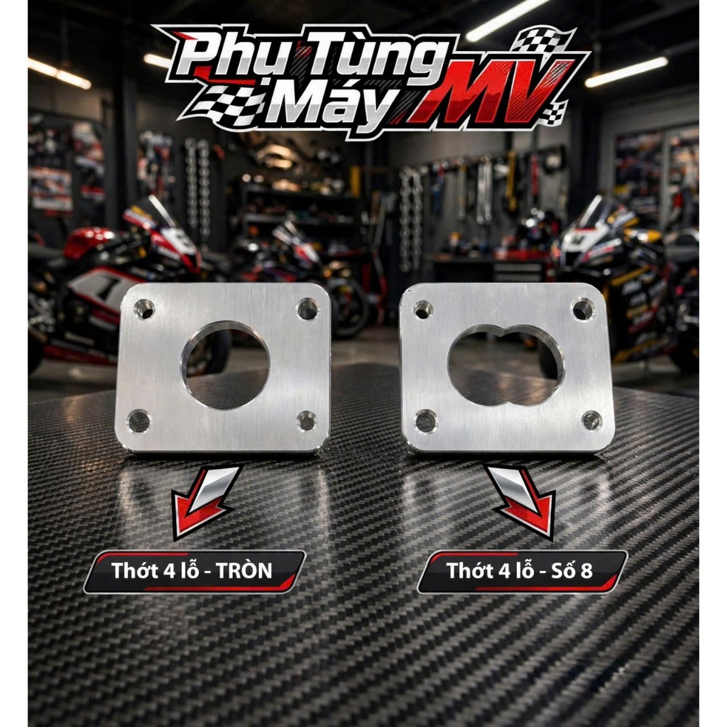 Mặt thớt chuyển co xăng 4 lổ CNC dành cho xe Ex135/150