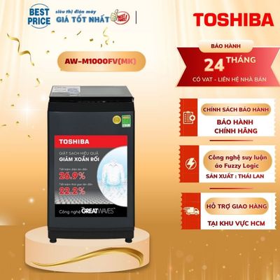 AW-M1000FV(MK) | AW-M905BV(MK) Máy giặt Toshiba 9kg, 8kg cửa trên, lồng đứng, tiết kiệm nước