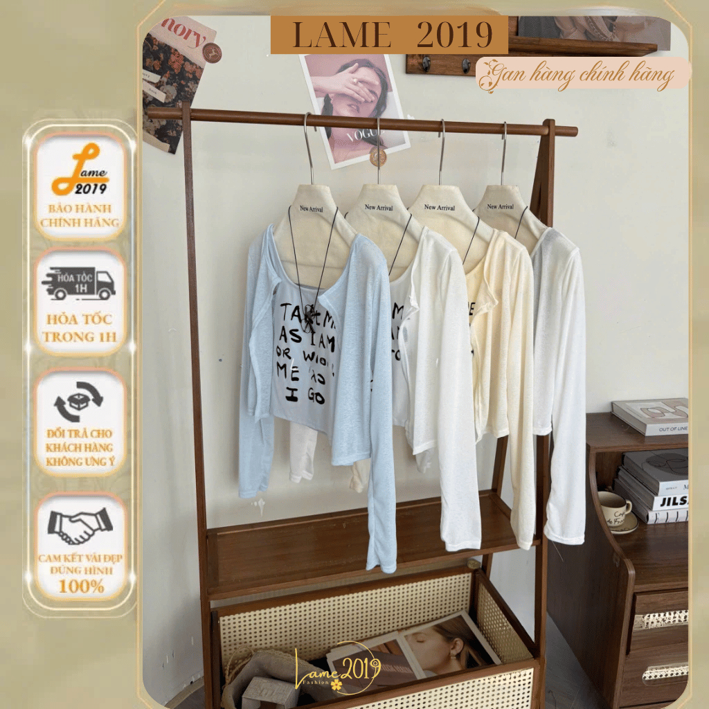 Áo Khoác Cánh Dơi Mỏng Cài Dây Kèm Áo 2 Dây In Chữ Style Hàn Quốc Yame19