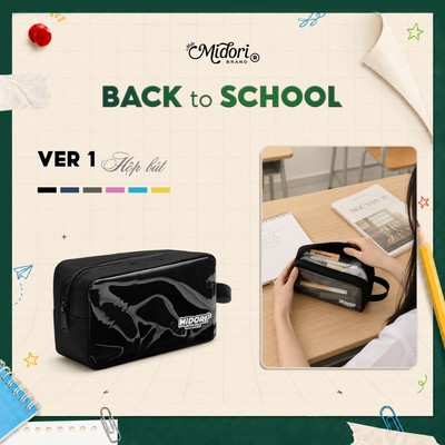 [B2S] Hộp Bút Đa Năng V1 Đựng Viết Mỹ Phẩm Nam Nữ Canvas Học Sinh Dụng Cụ Học Tập | M STUDIO
