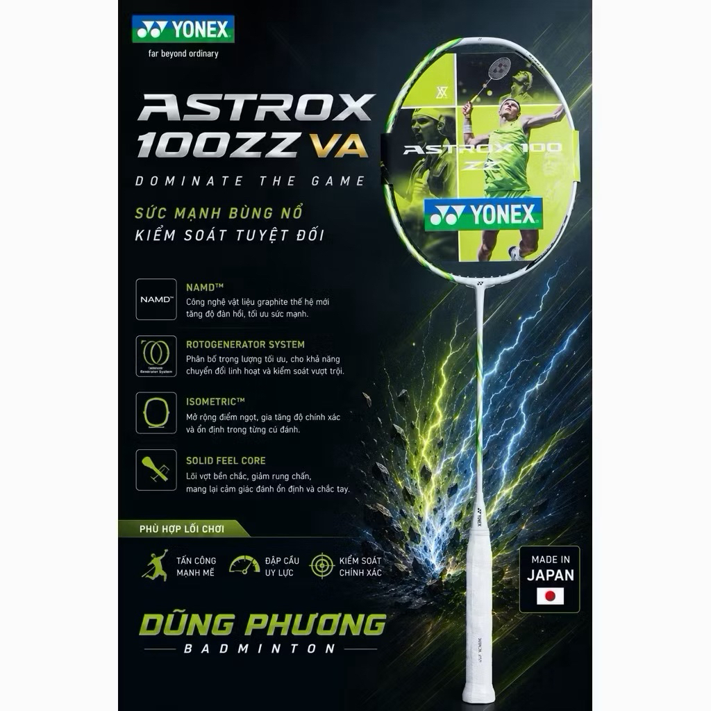 Khung vợt cầu lông astrox 100zz va mã sp