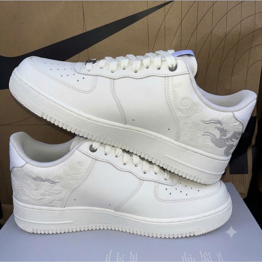Giày Thể Thao Nike Air Force 1 White Black, Giày thể thao AF Trắng Đen Hàng Cao Cấp Full Bill Box