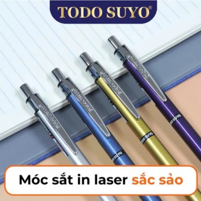 BACK TO SCHOOL | Bút Bi Gstar Todo Suyo 0.7mm Mực Xanh - Nguyên Hộp 12 Cây - Nét Đậm, Viết Trơn