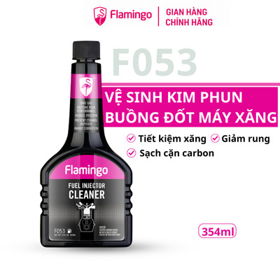 Phụ gia vệ sinh buồng đốt kim phun động cơ ô tô Flamingo F053 354ml làm sạch cặn bám giảm khói tăng tuổi thọ động cơ