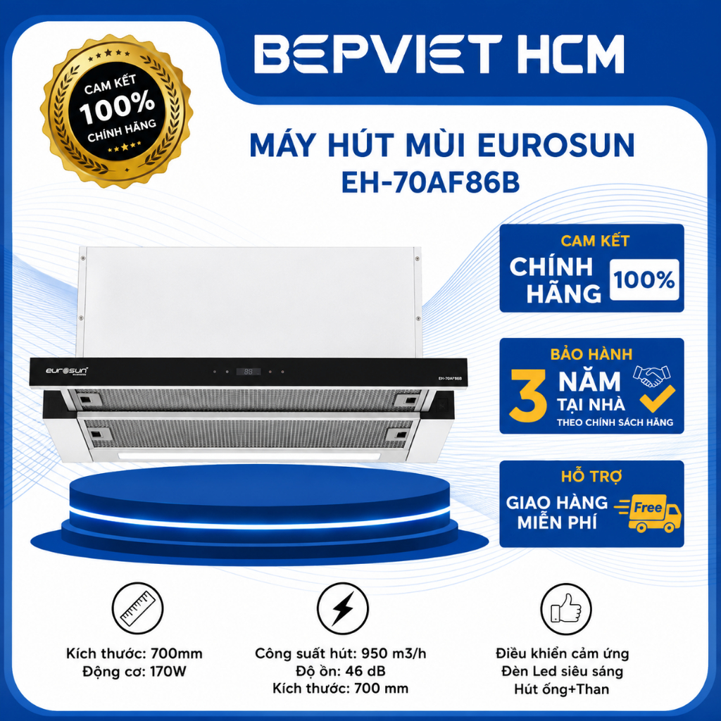Máy hút mùi Eurosun EH-70AF86B