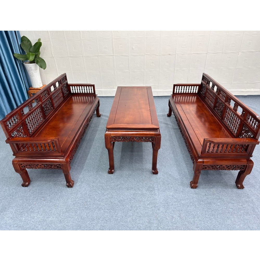 Bộ Sa lông gỗ – Trường kỷ gỗ muồng