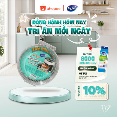 Giấy bạc lót nồi chiên không dầu MyJae (Dạng tròn)