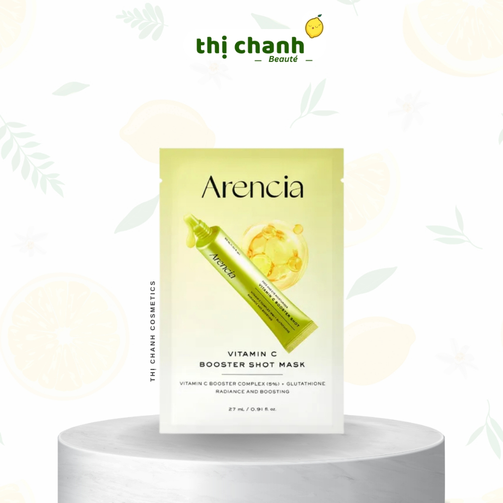 Mặt Nạ Dưỡng Sáng Da ARENCIA Vitamin C Booster Shot Mask 27ml