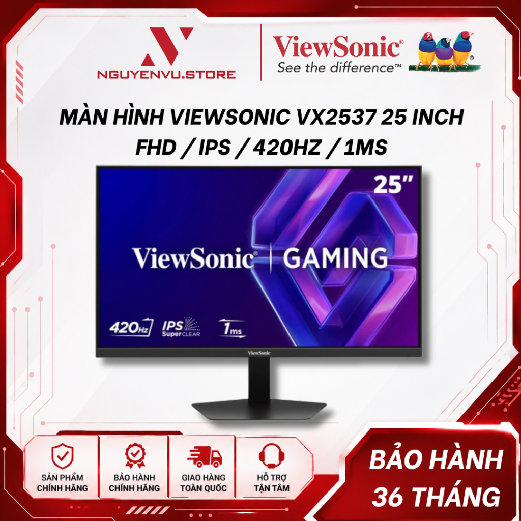 Màn hình ViewSonic VX2537 25 inch (FHD / IPS / 420Hz / 1ms) - Hàng chính hãng
