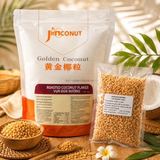Vụn dừa nướng Golden Coconut 100g (Loại 1, Tách từ túi 1kg)