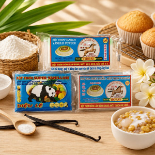 Vani ống / Bột thơm Vanillin (1 vỉ 10 ống)