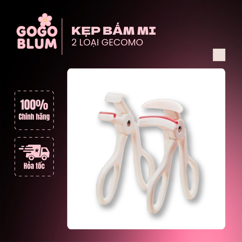GECOMO Dụng Cụ Bấm Mi Uốn Mi Làm Cong Mi Gecomo Trang Điểm Lâu Trôi Make Up Tiện Dụng GOGO BLUM