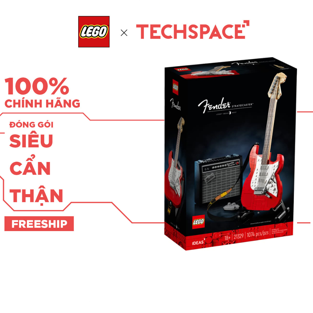 Bộ Mô Hình LEGO Ideas Đàn Guitar Fender Stratocaster #21329