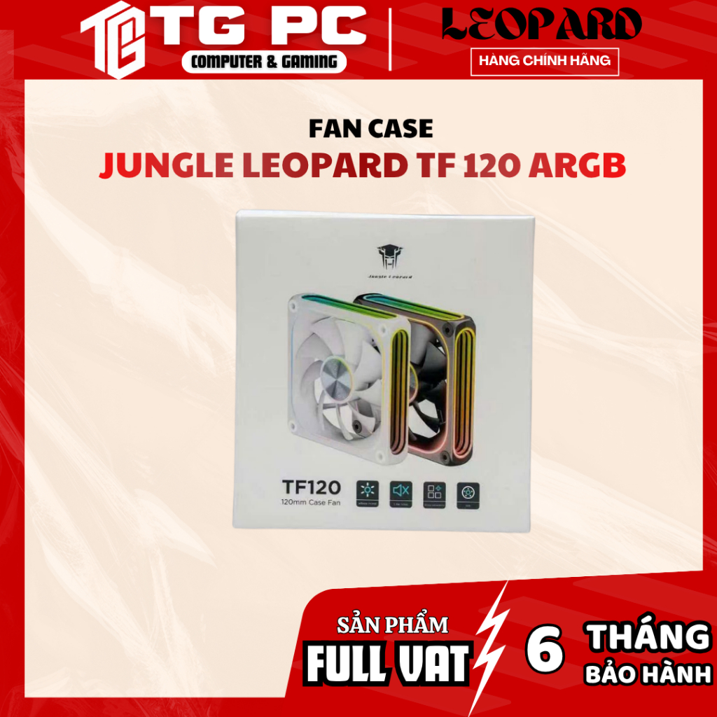 [FULL VAT] FAN JUNGLE LEOPARD TF 120 ARGB - NEW CHÍNH HÃNG BẢO HÀNH 6 THÁNG