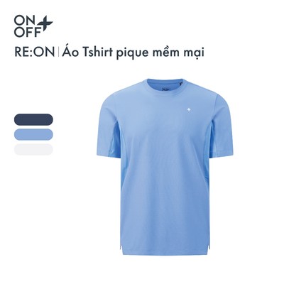 RE:ON MOVE ON | Áo T-shirt nam sử dụng chất liệu pique mềm mại, thoáng khí ONOFF - 38TS26S630