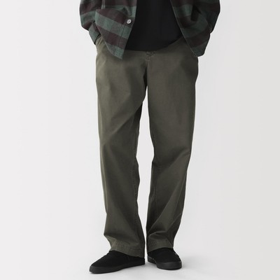 [26AW] MUJI Quần Cotton Nam Ống Rộng