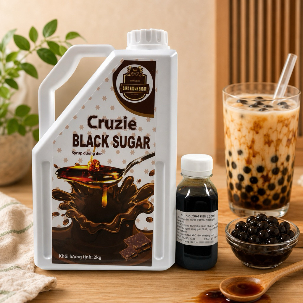 Siro đường đen Hàn Quốc 100ml (Tách từ chai nguyên 2L)