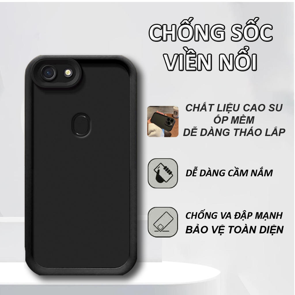 Ốp lưng Oppo F5 , F5 Youth , F7 chống sốc mềm viền cao chống va đập bảo vệ toàn diện-HD STORE