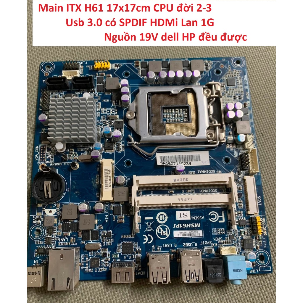Bo Mạch Chủ Mainboard  ITX H61 1155 - H110  H81 H61 Socket 1155 1151 1150 chất lượng giá rẻ tốt  hàn
