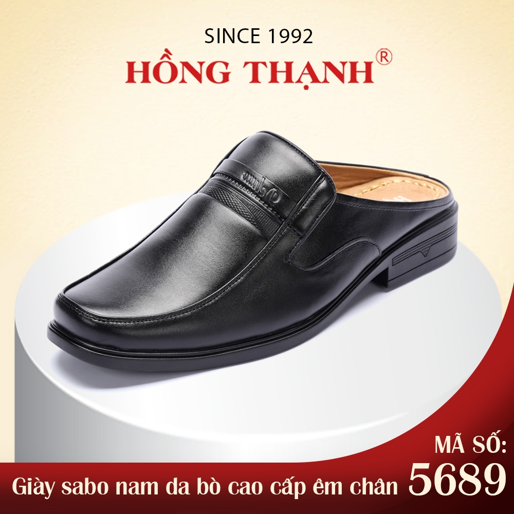 HỒNG THẠNH - Giày Sabo Nam Dép Sục Da Bò Cao Cấp Êm Chân Đế Chống Trượt - 5689