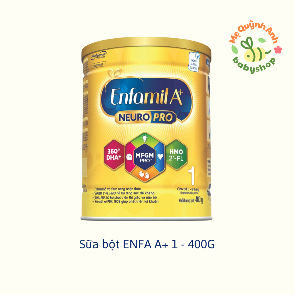 MQA - Enfamil A+ số 1 400g 2flex