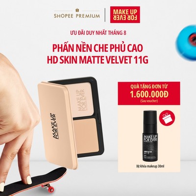 Phấn Nền Trang Điểm Kiềm Dầu HD Skin Powder Foundation 11g - MAKE UP FOR EVER - Nhập khẩu độc quyền từ Pháp