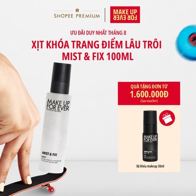Xịt Khóa Trang Điểm Cấp Ẩm Lâu Trôi Mist & Fix 100ml -  MAKE UP FOR EVER