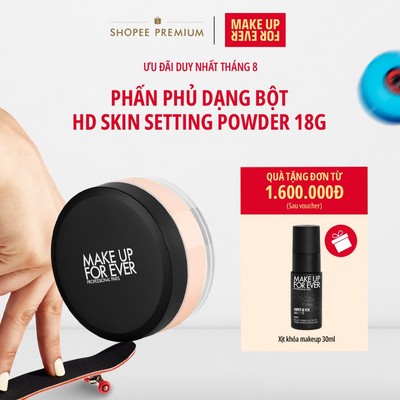 Phấn phủ dạng bột dành cho da dầu & da thường Make Up For Ever HD Skin Setting Powder 18g
