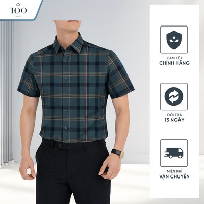 Áo Sơ Mi Nam Trung Niên TQQ K601CB Phom Đứng Che Khuyết Điểm Thấm Hút Tốt Mát Mẻ Dễ Chịu