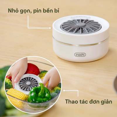 Inochi Máy Rửa Thực Phẩm Akiba - Công Nghệ Điện Phân Hydroxyl, Làm Sạch Khử Mùi Nhanh, Nhỏ Gọn