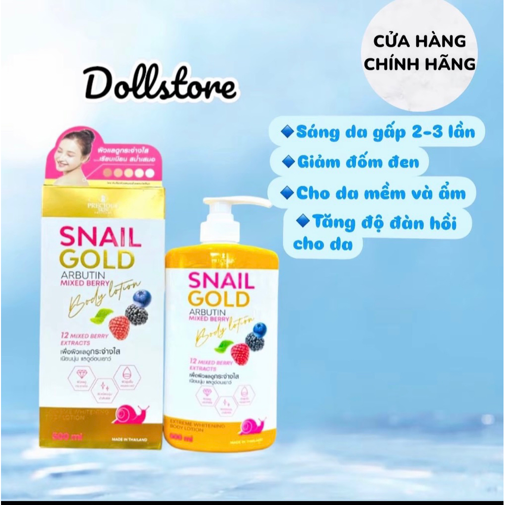 KEM BODY DƯỠNG THỂ SNAIL GOLD MIX ARBUTIN MẪU MỚI