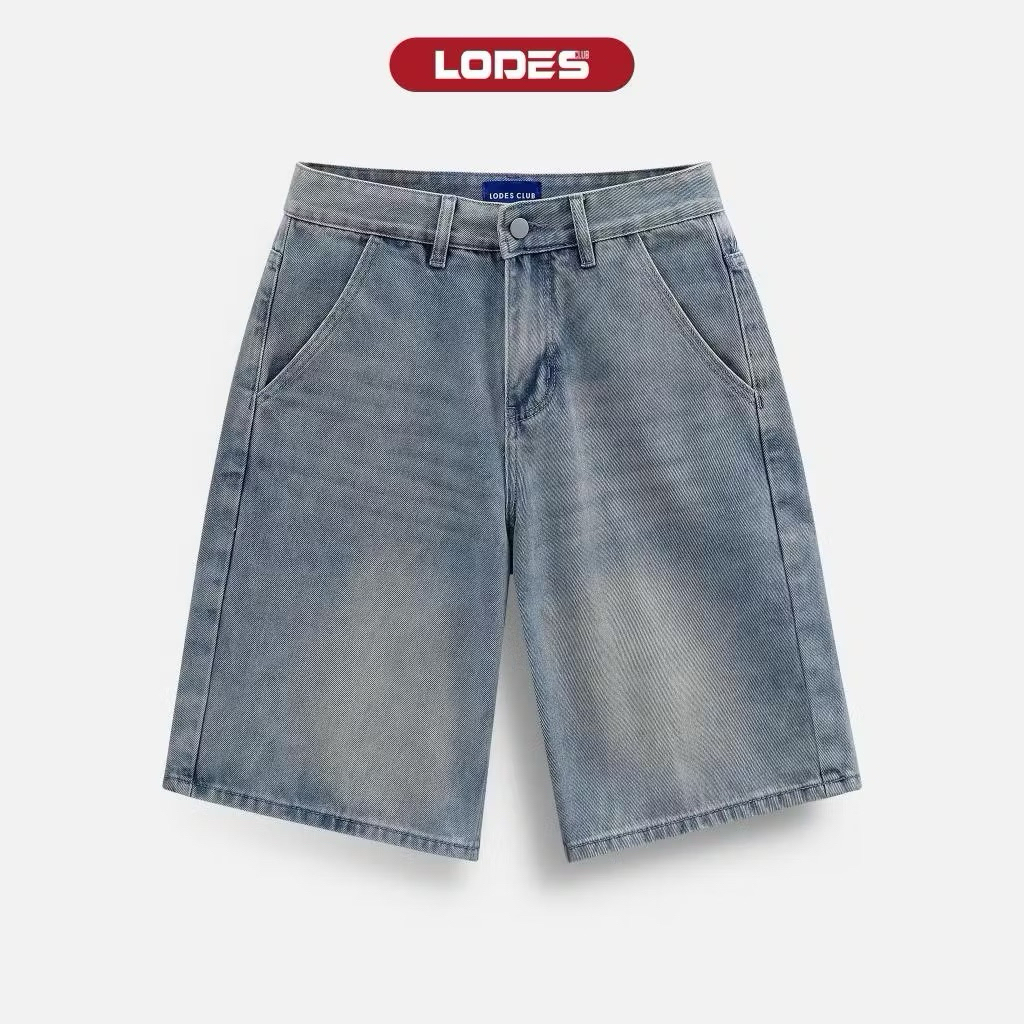 PASS QUẦN SHORT BAGGY JEAN SIZE L MÀU LIGHT BLUE