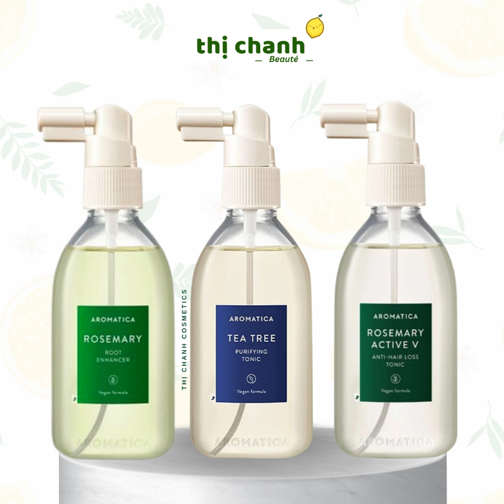Xịt Dưỡng Tóc AROMATICA Rosemary Root Enhancer/ Teatree/ Loss Tonic