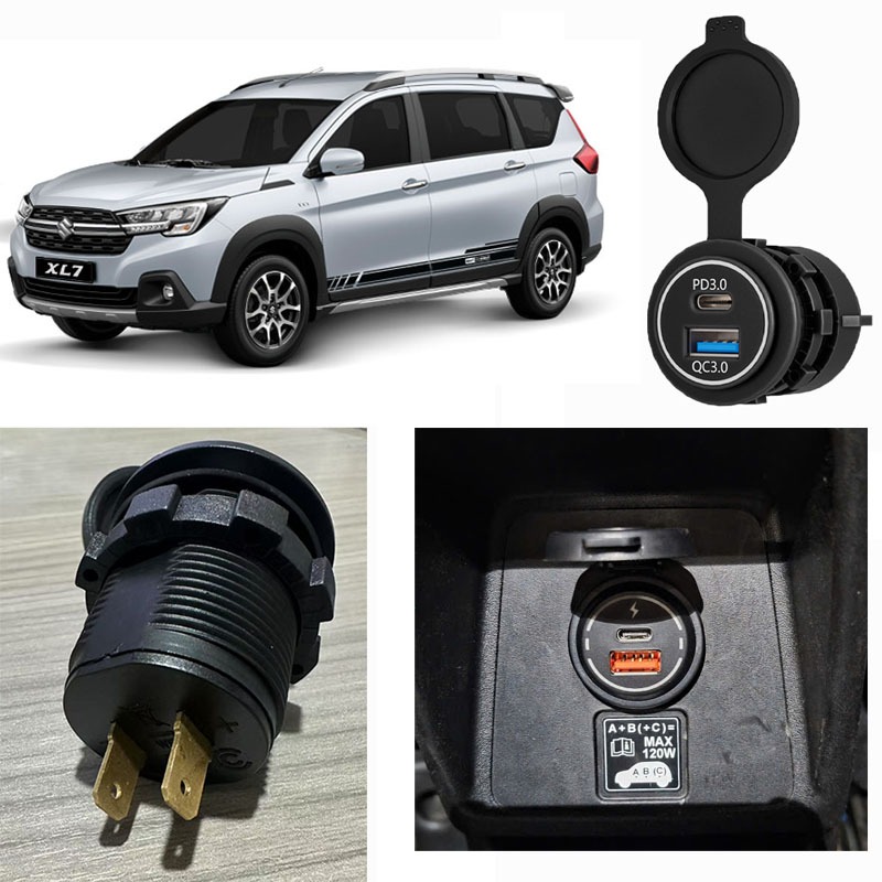 Bộ sạc trực tiếp ra 2 cổng USB lắp bệ tỳ tay trức tiếp như zin ô tô XL7