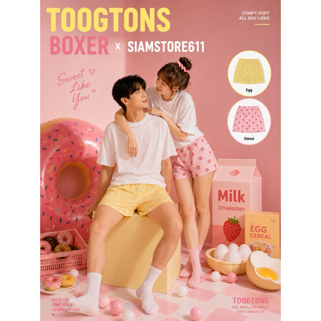 Boxer Toogtons Eggs & Donuts