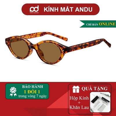 Kính râm mát thời trang nam nữ ANDU dáng oval dẹp cổ điển chống tia UV bảo vệ mắt lái xe 8665