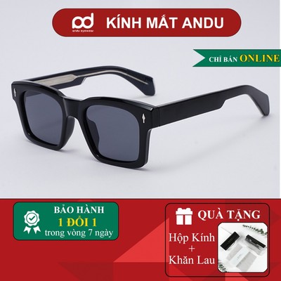 Kính râm mát thời trang nam nữ ANDU dáng vuông cổ điển chống tia UV bảo vệ mắt lái xe ZT009