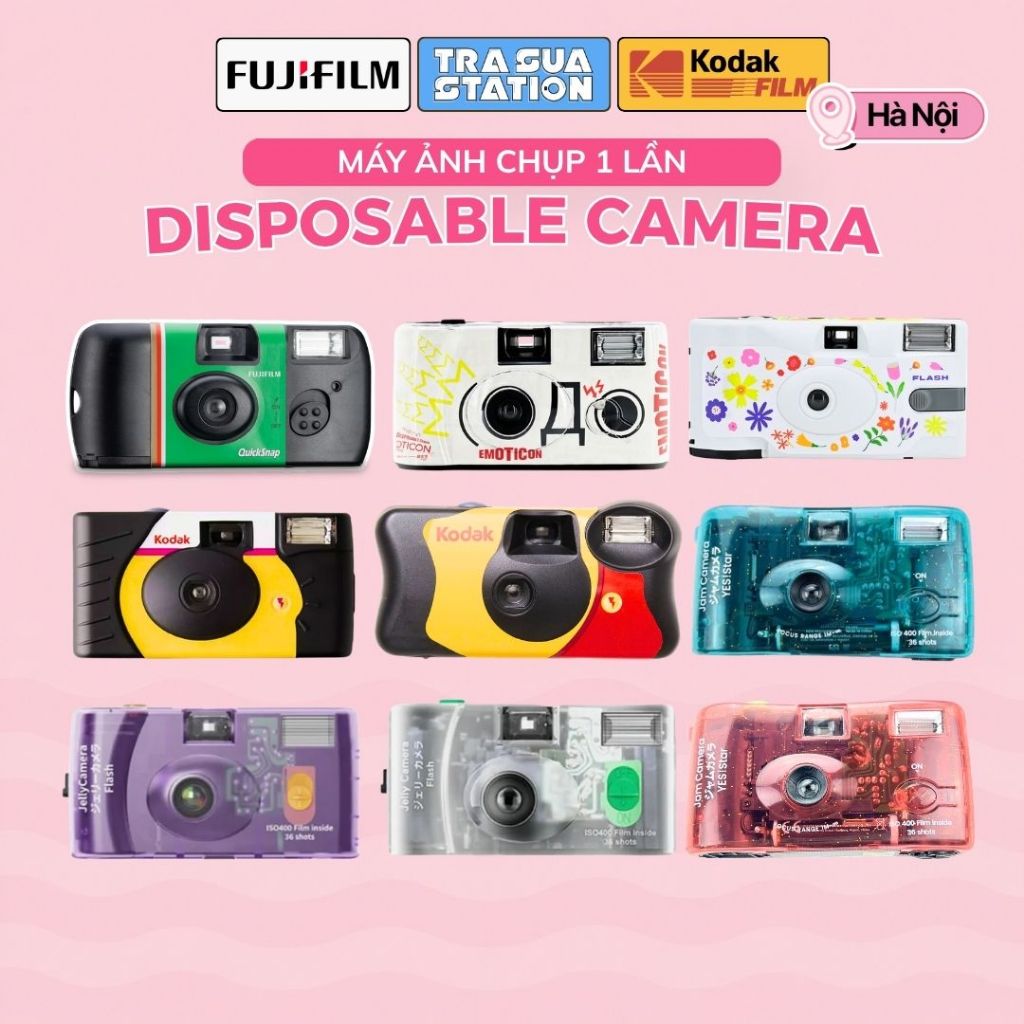 Máy ảnh film Kodak single use - máy ảnh chụp một lần - Funsaver - Power Flash - Quicksnap - Máy chụp