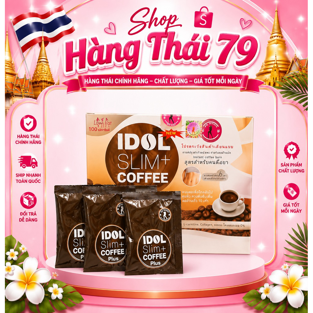 ☕ IDOL SLIM+ COFFEE X2 THÁI LAN – HÀNG CHÍNH HÃNG 🇹🇭