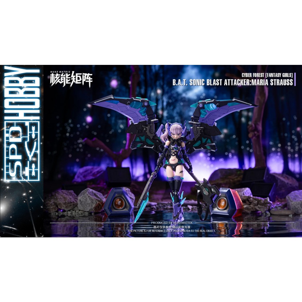 Mô Hình Lắp Ráp Cyber Forest CF-07 B.A.T Sonic Blast Attacker : Maria Strauss