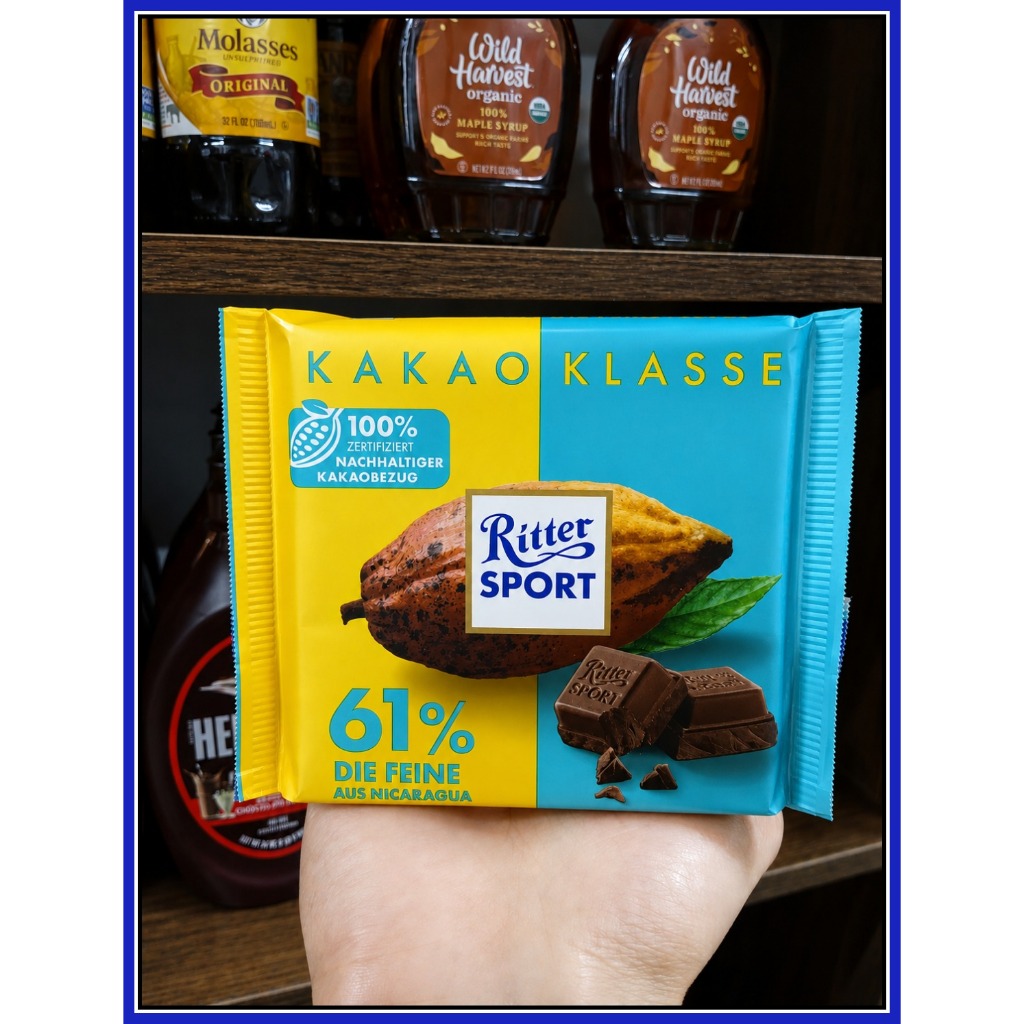 Sô Cô La đen Ritter Sport Nicaragua 61% 100g
