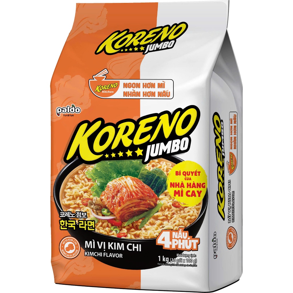 Mì Jumbo Koreno vị kim chi 1 kg