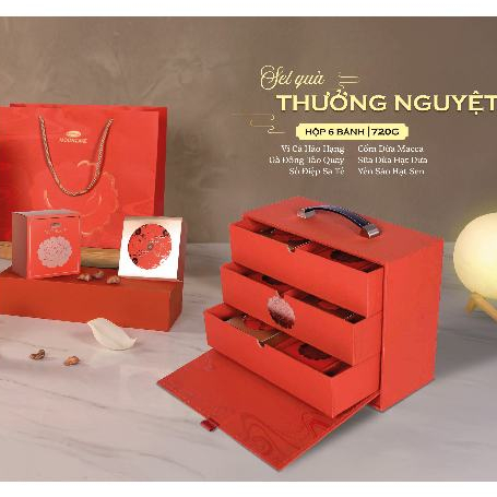 Bánh Trung Thu Cao Cấp - Thương hiệu Bibica - Thưởng Nguyệt 720g (TN)