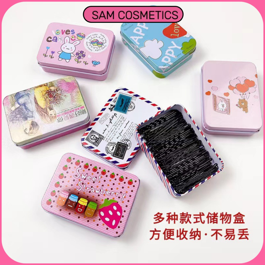 Hộp 50 Kẹp Tăm Giữ Chặt Tóc, Kẹp Tóc Tạo Kiểu, Kẹp Ghim Tóc, Phụ Kiện Kẹp Tóc