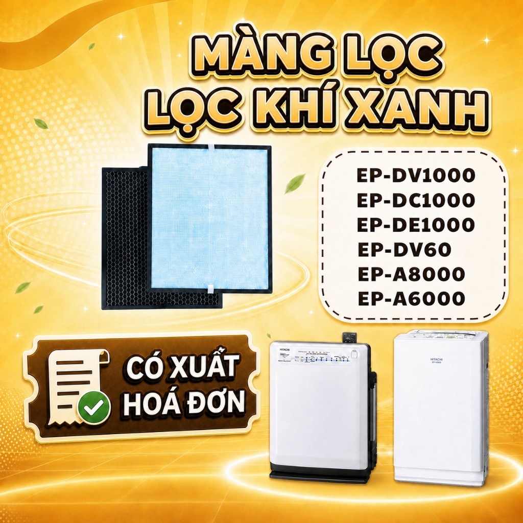 Bộ lọc LocKhiXanh® tương thích cho Màng lọc không khí Hitachi EP-A6000 / EP-A7000 / EP-A8000 / EPF-D