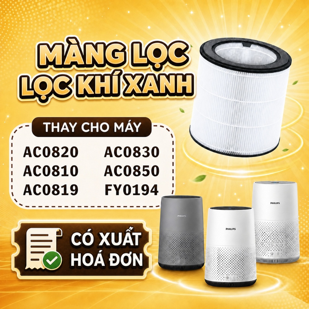Bộ lọc LocKhiXanh® tương thích cho Lõi lọc không khí AC0820,AC0810,AC0819,AC0830,AC0850,AC0650,AC171