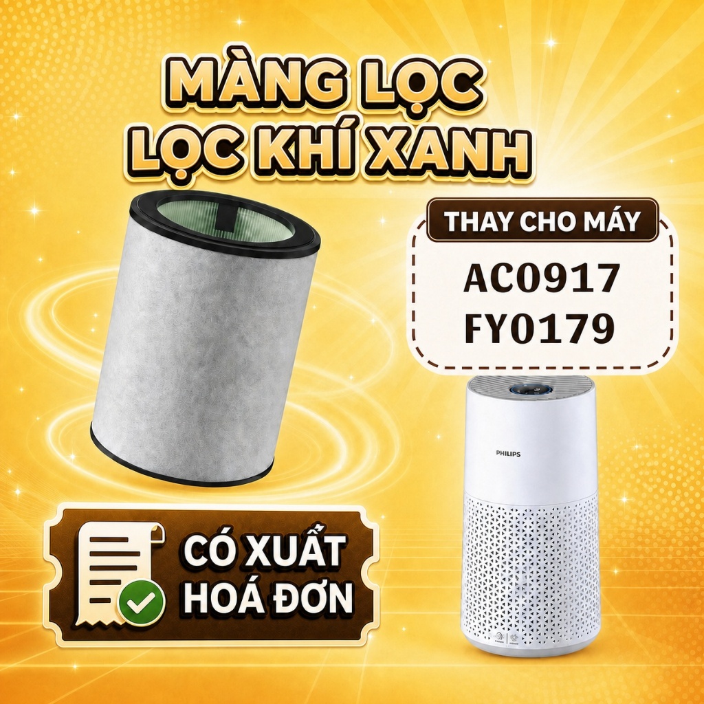 Bộ lọc LocKhiXanh® tương thích cho Lõi lọc không khí AC0917, FY0179, AC0820,AC0830,AC0850,AC0650,AC1